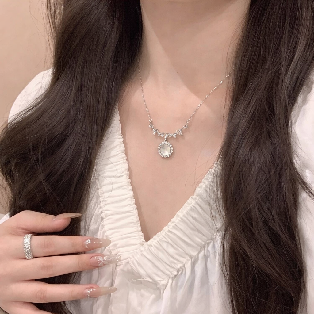 Collier argent Lune de Fée