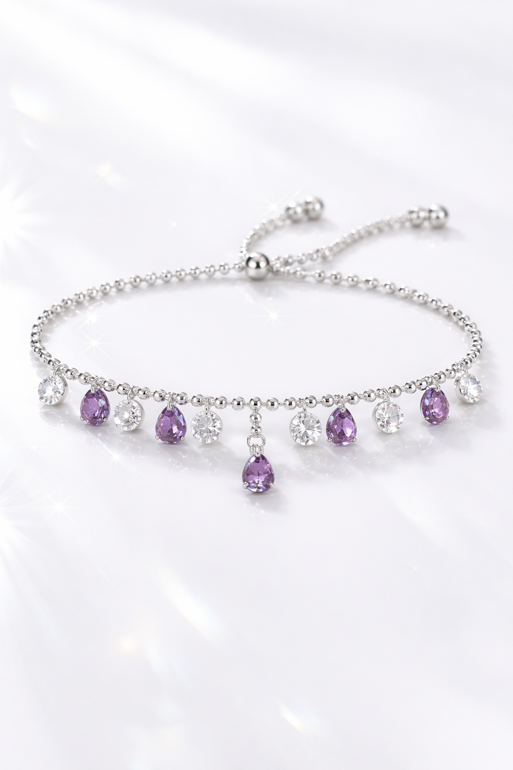 Bracelet Argent Gouttes d’Eau