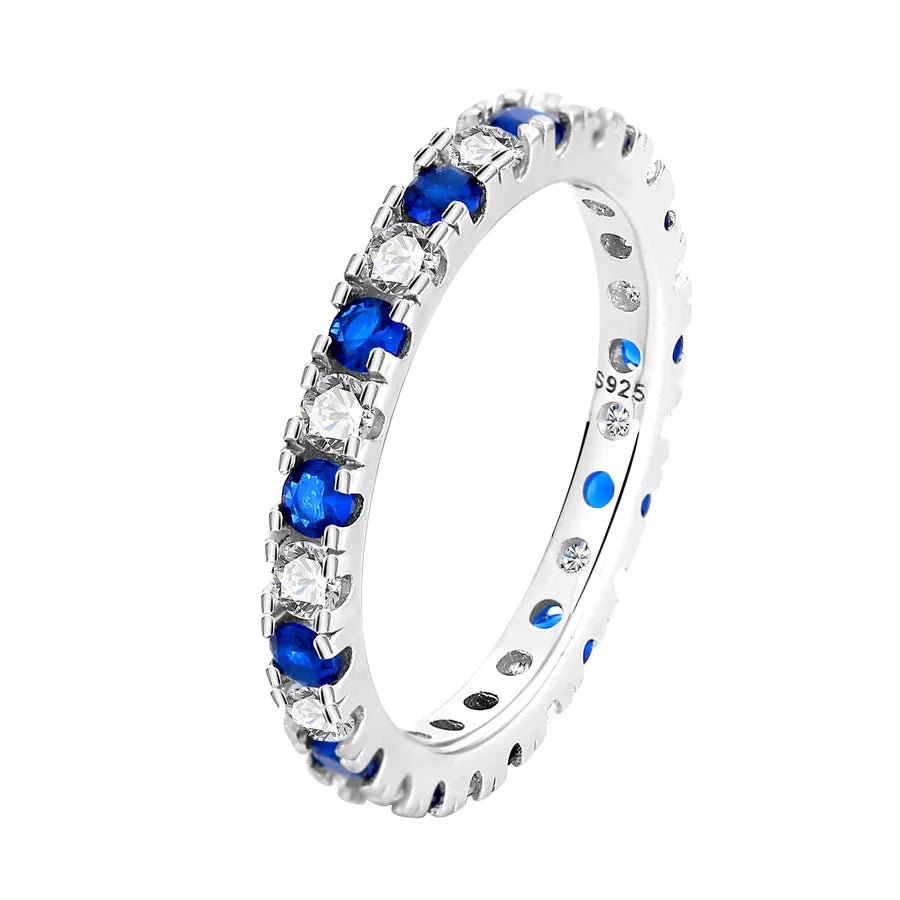 Bague Argent Riviera Bleue - Erezya