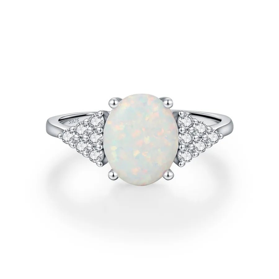 Bague Français Opale – Argent 925 - Erezya