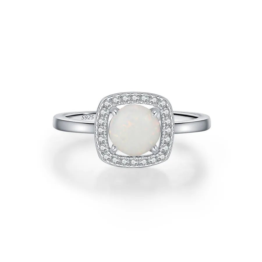 Bague Français Opale – Argent 925 - Erezya