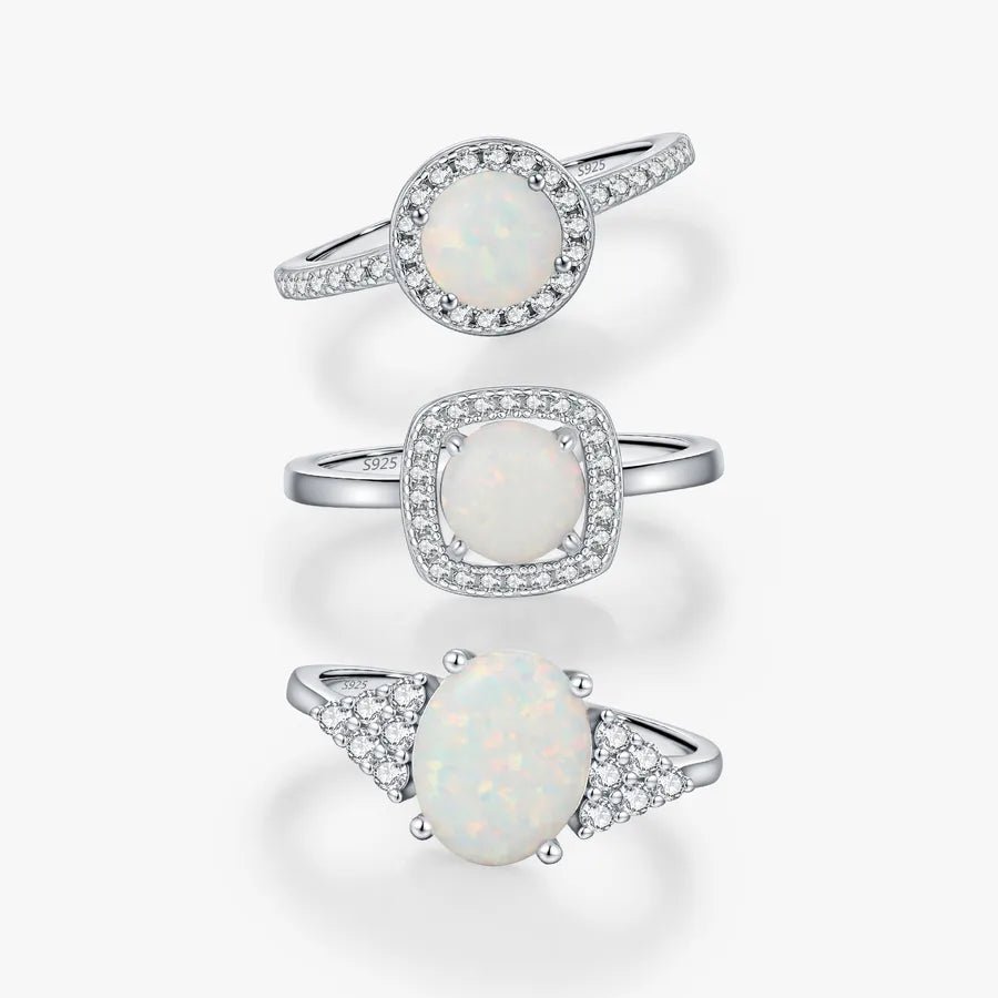 Bague Français Opale – Argent 925 - Erezya
