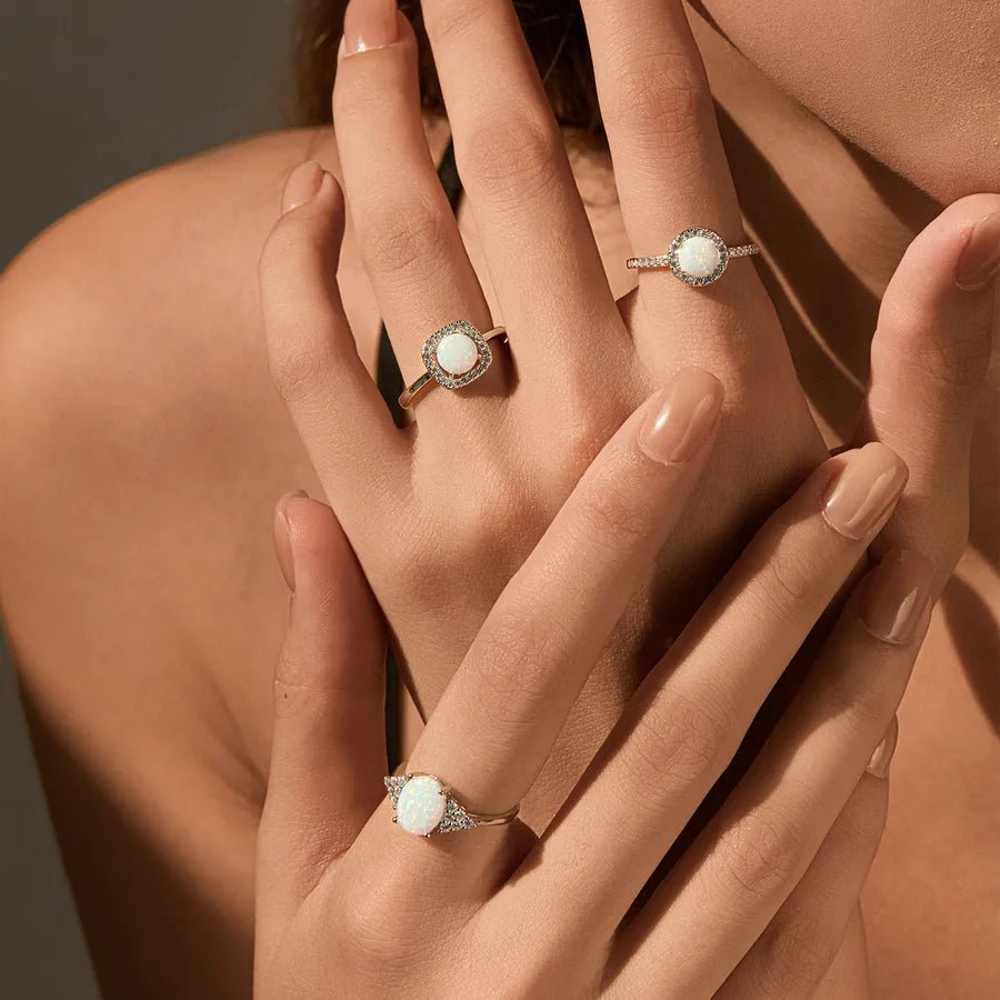 Bague Français Opale – Argent 925 - Erezya