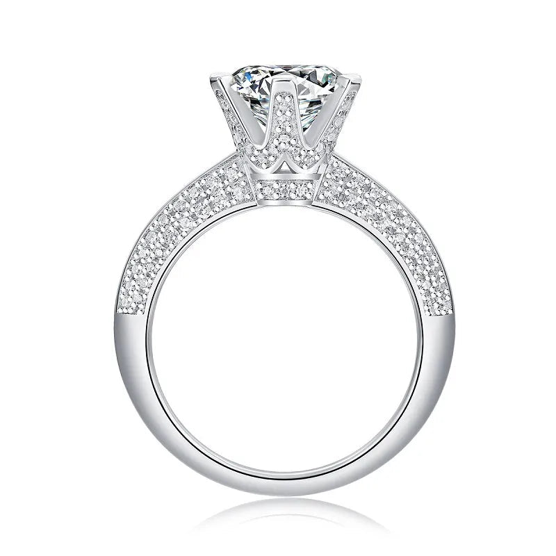 Bague Géométrique Moissanite – Argent 925 - Erezya