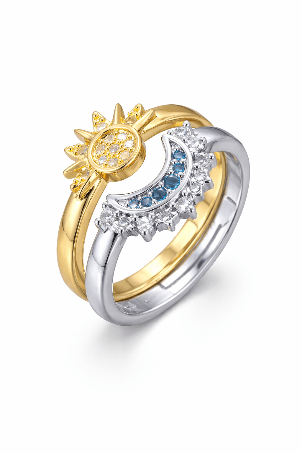 Bague Soleil & Lune bicolore - Erezya