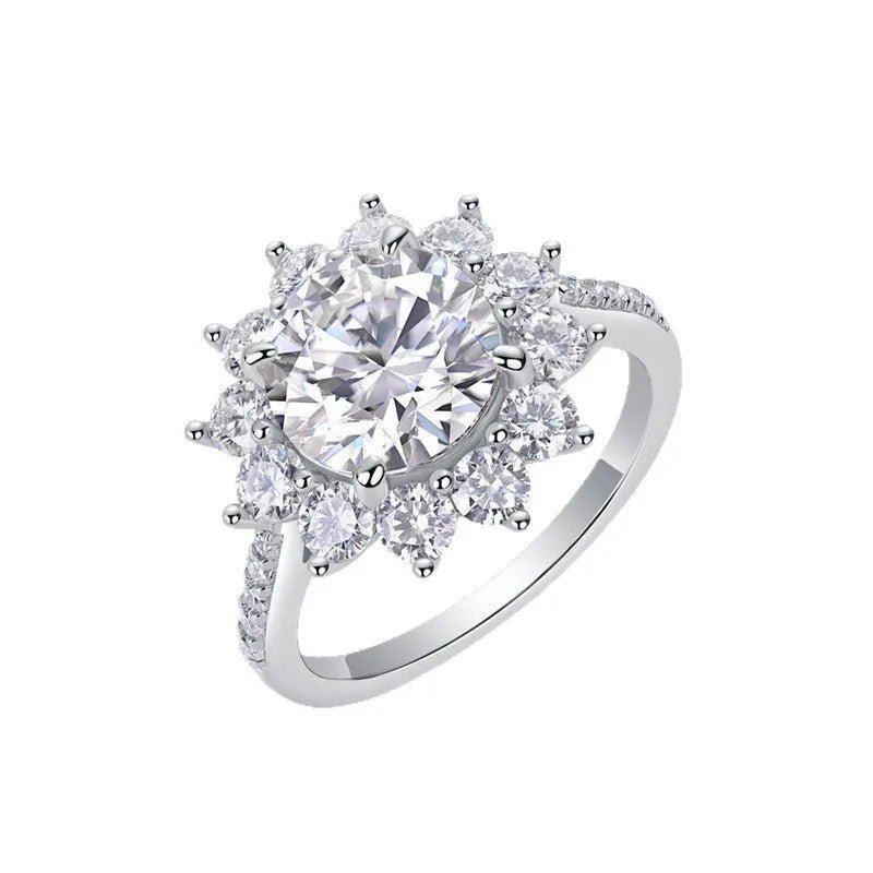 Bague Superposé Moissanite Rouge – Argent Sterling 925 - Erezya