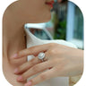 Bague Superposé Moissanite Rouge – Argent Sterling 925 - Erezya