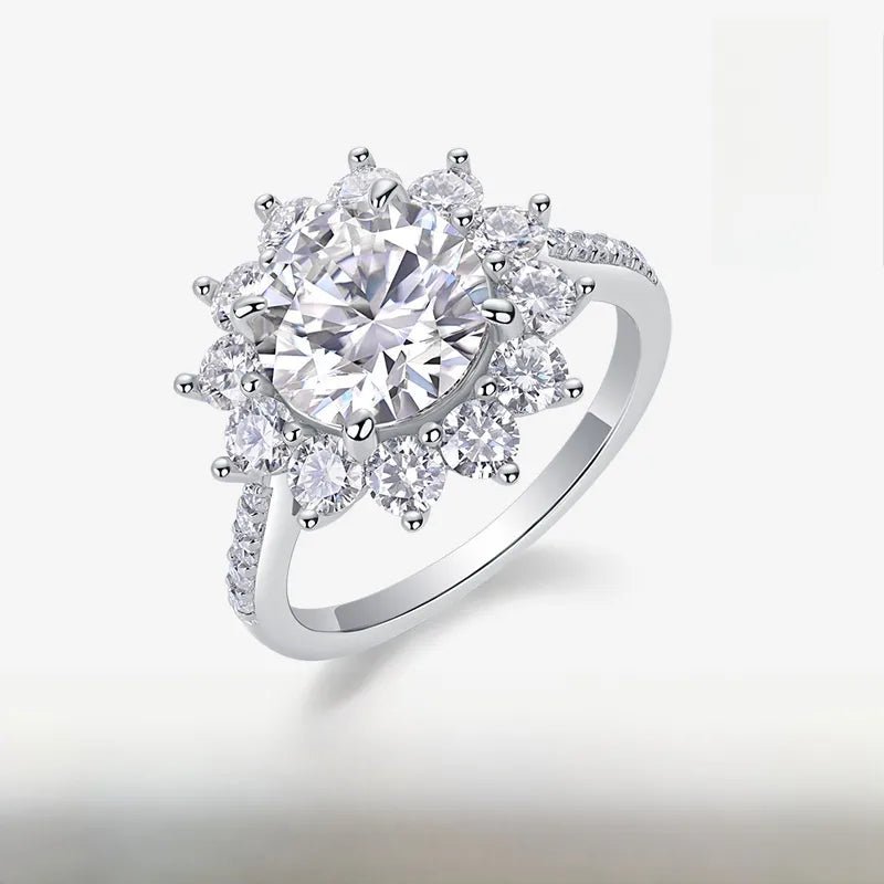 Bague Superposé Moissanite Rouge – Argent Sterling 925 - Erezya