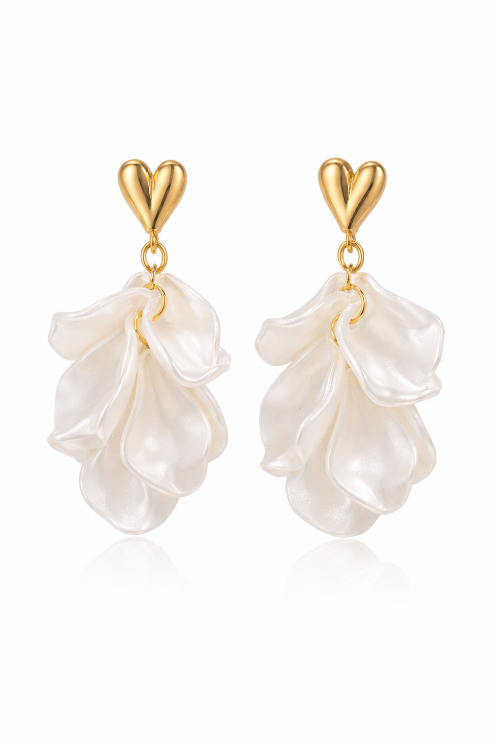 Boucles d’oreilles Cœur & Pétales - Erezya