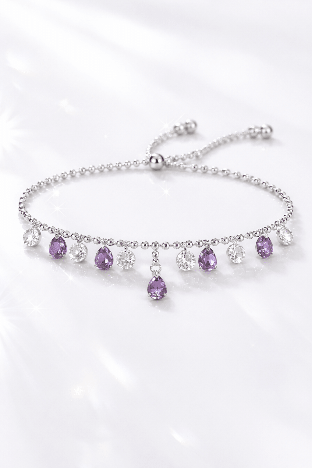 Bracelet Argent Gouttes d’Eau - Erezya