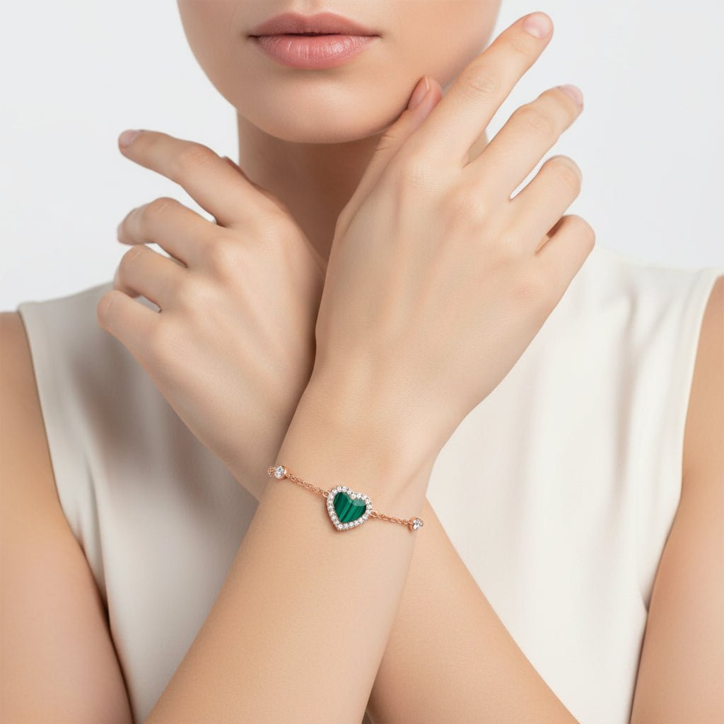 Bracelet Cœur Turquoise – Argent 925 - Erezya