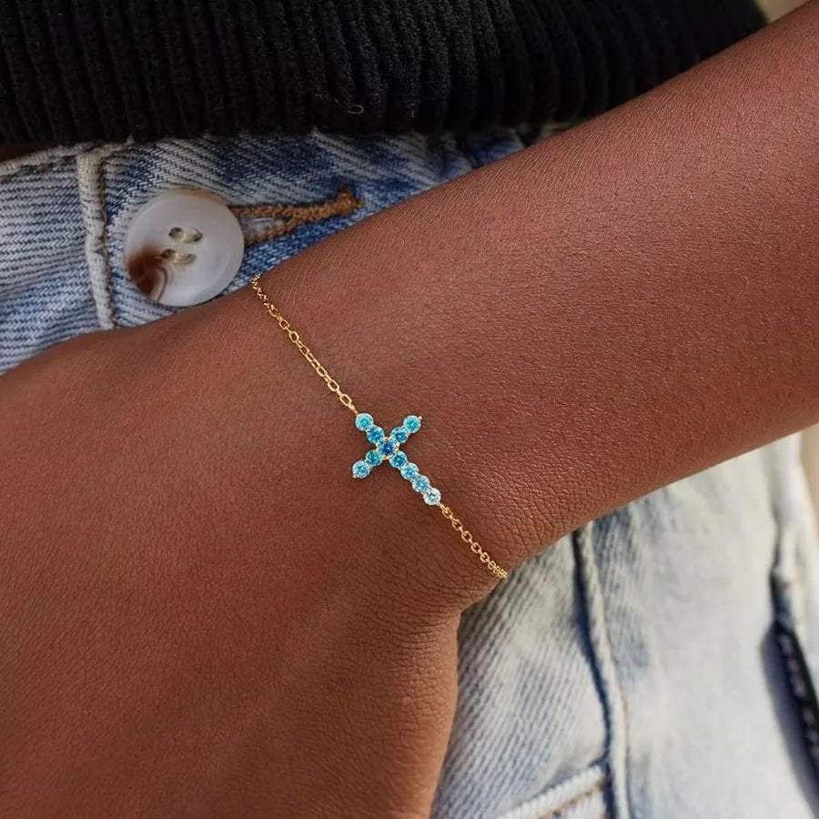 Bracelet Croix – Argent 925 - Erezya