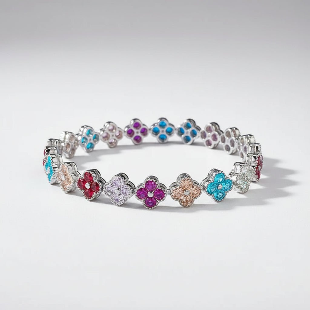 Bracelet Feuille Diamant – Argent 925 - Erezya