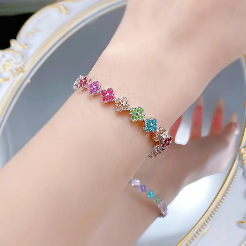 Bracelet Feuille Diamant – Argent 925 - Erezya