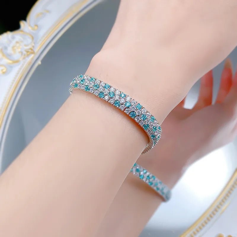 Bracelet Géométrique Diamant – Argent 925 - Erezya