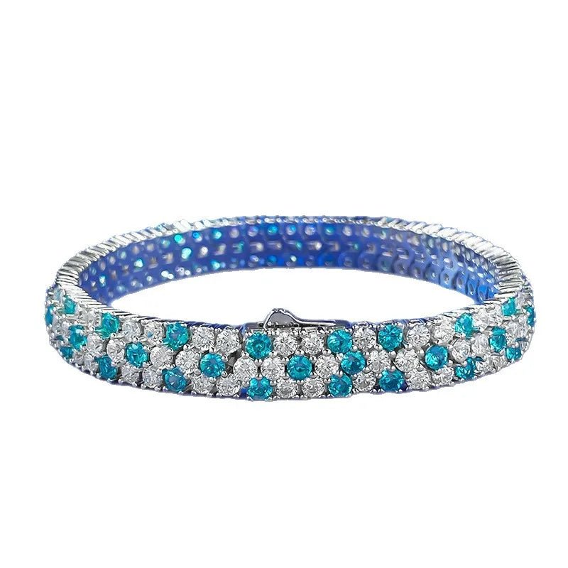 Bracelet Géométrique Diamant – Argent 925 - Erezya