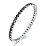 Bracelet Moissanite Noir – Argent 925 - Erezya