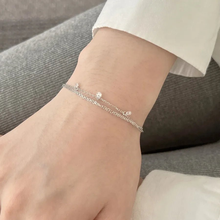 Bracelet Zircon Blanc – Argent 925 - Erezya