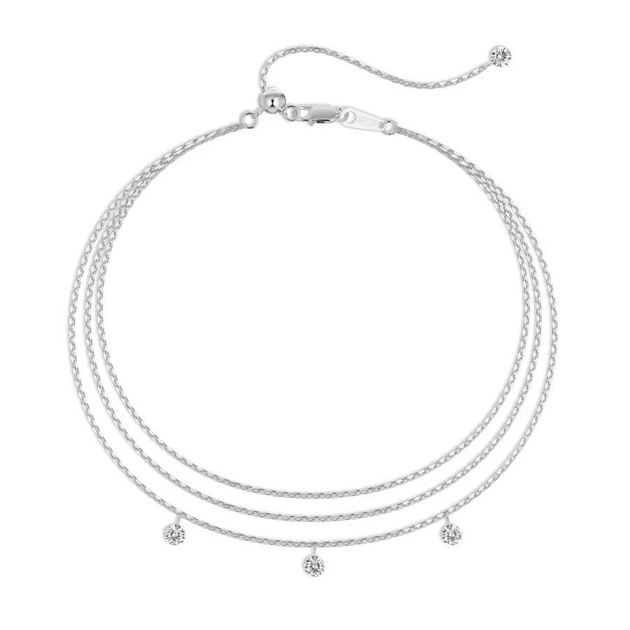 Bracelet Zircon Blanc – Argent 925 - Erezya