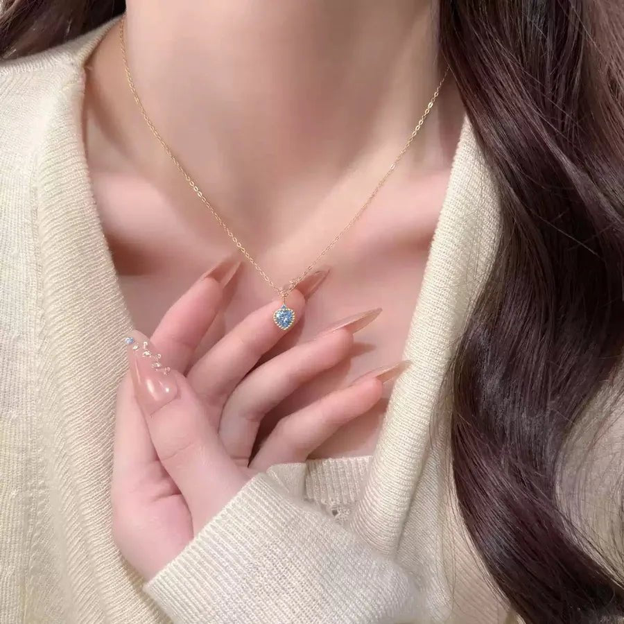 Collier Argent Cœur Classique - Erezya