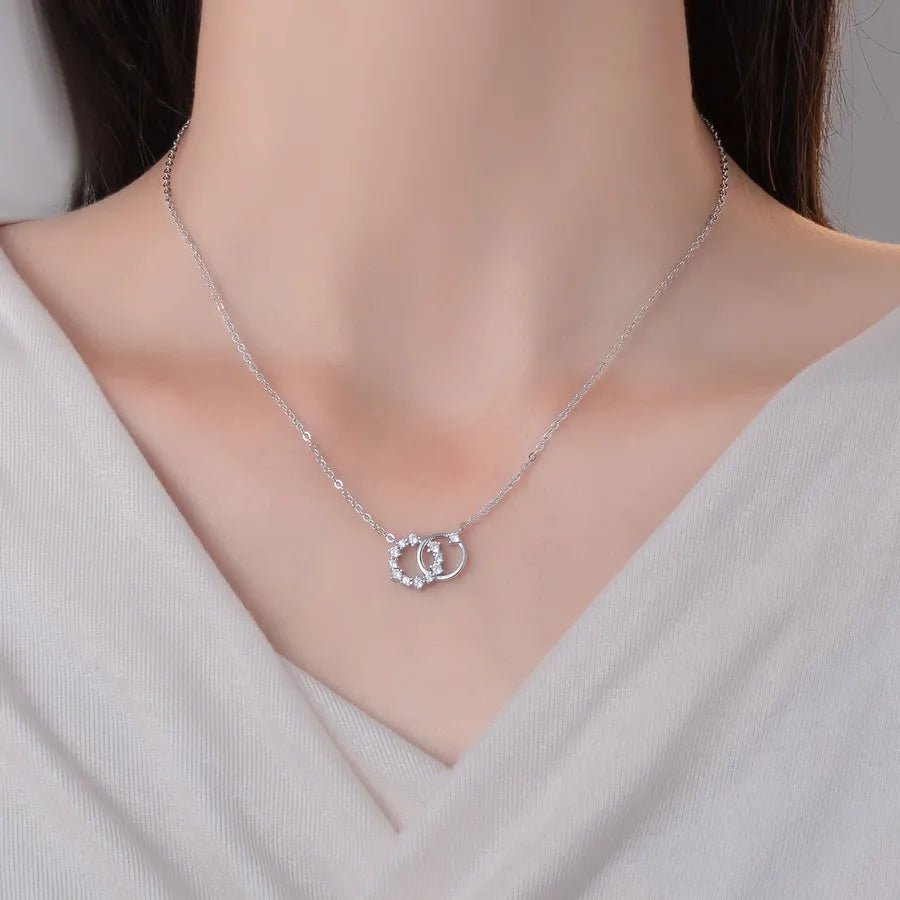 Collier Argent Géométrique - Erezya