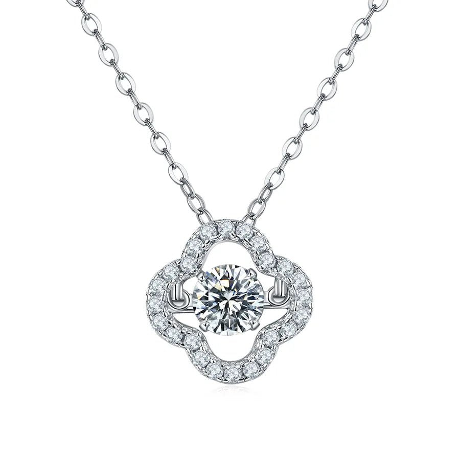 Collier Argent Halo Rond - Erezya