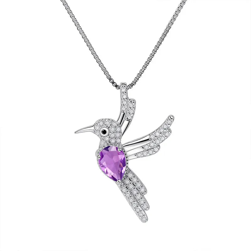 Collier Argent Oiseau Élégant - Erezya