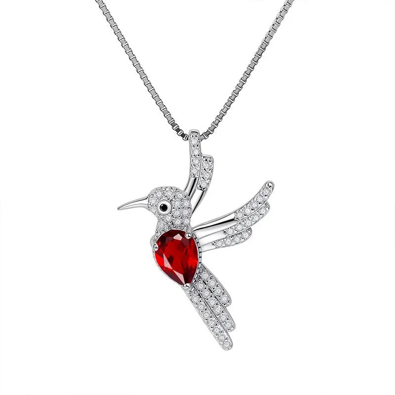 Collier Argent Oiseau Élégant - Erezya