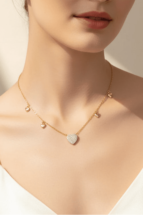 Collier Cœur Zircon – Argent 925 - Erezya