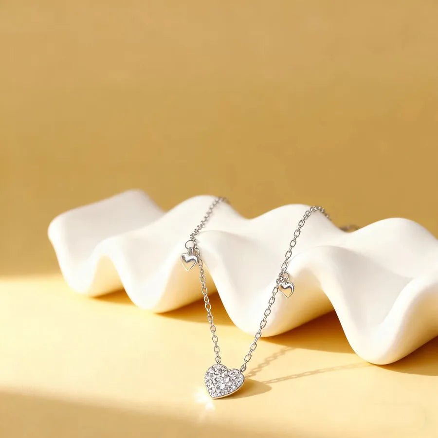 Collier Cœur Zircon – Argent 925 - Erezya