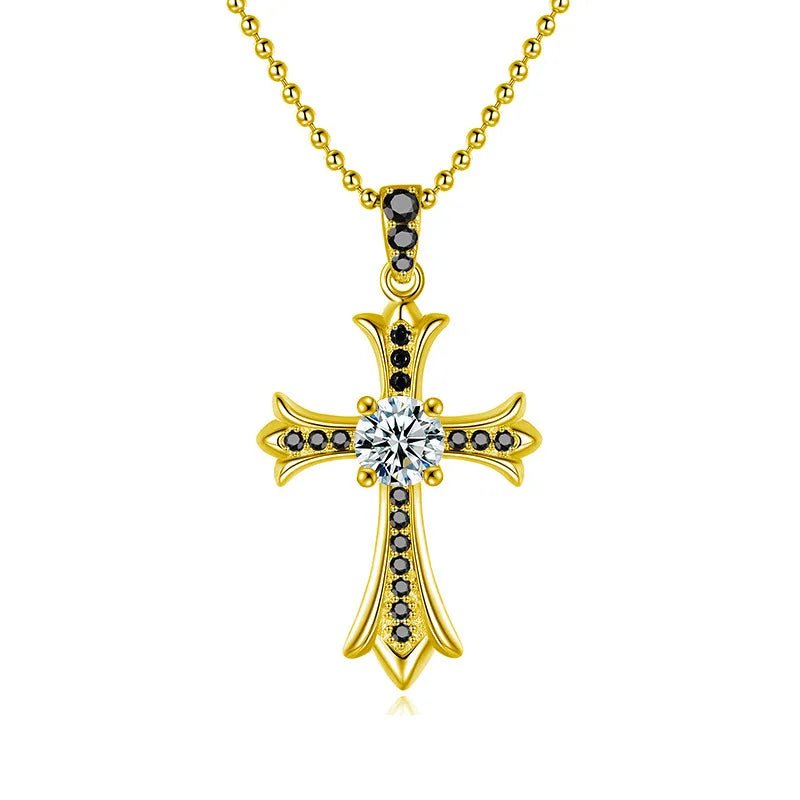 Collier Pendentif Croix Moissanite – Argent 925 - Erezya
