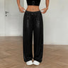 Pantalon femme noir à sequins - Erezya
